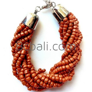 balinese handwork bead bracelets charm stainless