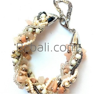 hand made beads crystals stone bracelets charm