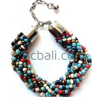 mixing glass beads bracelet charms stainless aaccessories