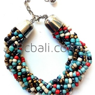 mixing glass beads bracelet charms stainless aaccessories