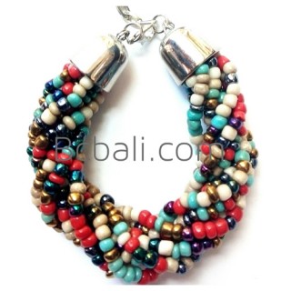 multi bead bracelets charm rolling stainless charms