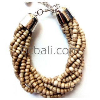 natural beaded bracelets balinese design new fashion women