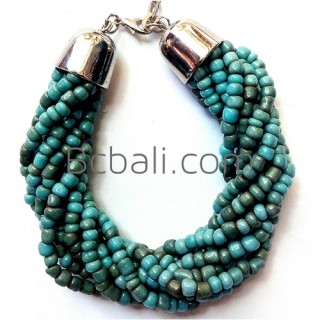 turquoise bead bracelets bali charm fashion women accessory