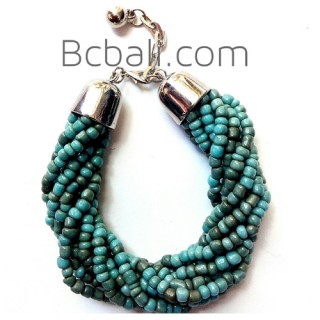 turquoise bead bracelets bali charm fashion women accessory