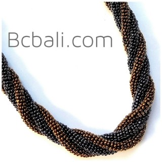 full beads semi choker necklaces two color