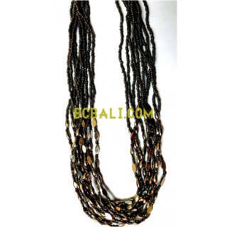 bali glass beaded necklace design Charms