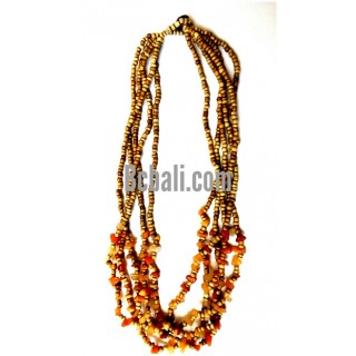 beading stone necklaces multi seed design