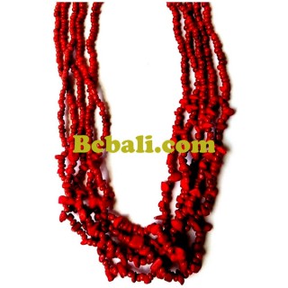 beads stone bali necklaces multi seeds designs