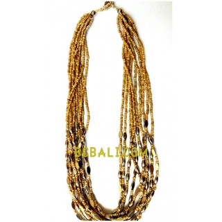 multi layer beads charming necklaces