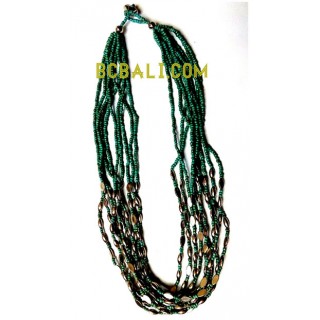 multi layers beading charms necklace fashion