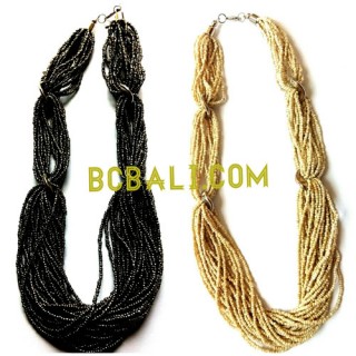 multi strand beads necklaces bali 2015