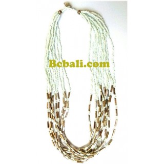 necklaces beading multi seeds charms