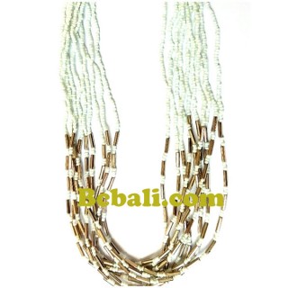 necklaces beads multi strand charms new