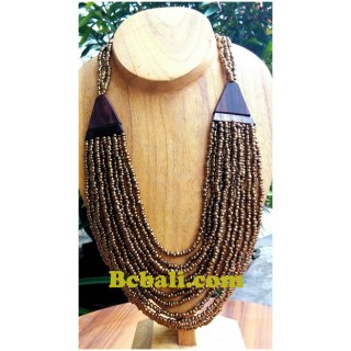 balinese golden glass bead choker ethnic necklace hand work design