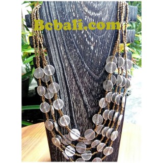 5strand bead necklaces charming fashion jewelries 