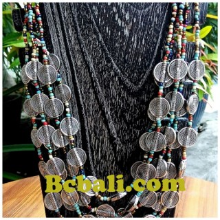 multiple beads color choker necklace seeds 