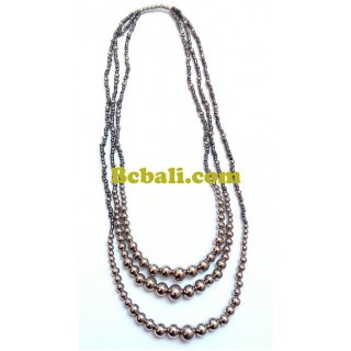 tangerine beads triangle seeds glass necklaces fashion