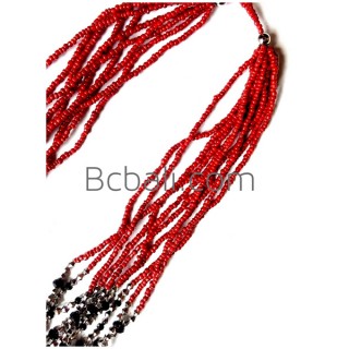 beads crystal necklace multiple seed stainless fashion