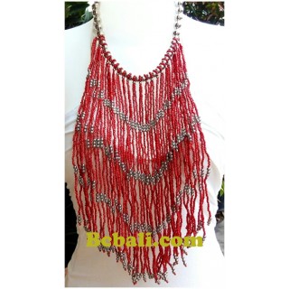 rumbai necklaces long seed glass beads fashion 