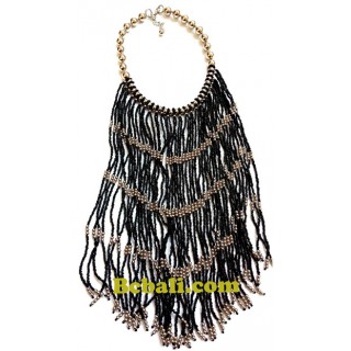 rumbai necklaces long seed glass beads fashion 