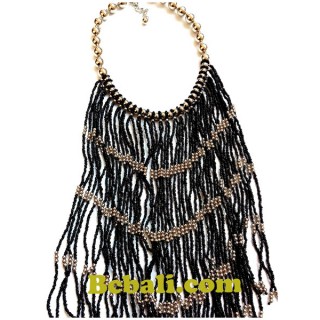 rumbai necklaces long seed glass beads fashion 