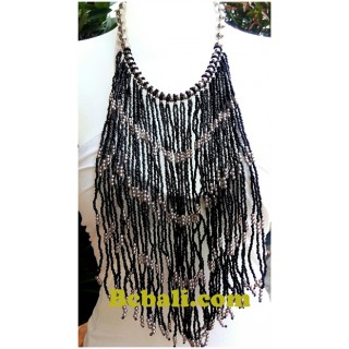 rumbai necklaces long seed glass beads fashion 