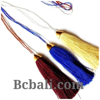 bali small beading tassels necklaces cotton pendant