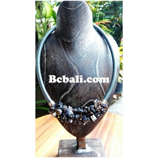 choker necklaces beads shells Bali