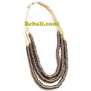 strings leather strands steels charms necklaces