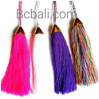 tassel necklaces long layer small beads woman 