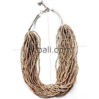 multi layers beads necklaces handmade fashion bali design