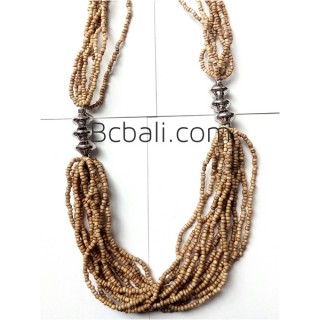 multi seeds beading necklaces fashion bali design