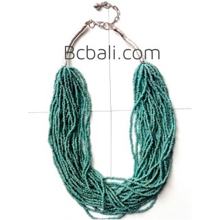 turquoise fashion bead necklace multiple layer design 2015