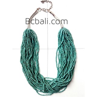 turquoise fashion bead necklace multiple layer design 2015