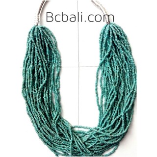 turquoise fashion bead necklace multiple layer design 2015