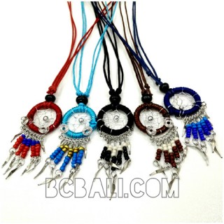 beaded pendant dream catcher necklace Indian style