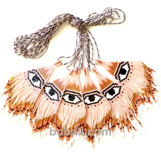 evil eyes pendant crystal bead miyuki fashion jewelry bali