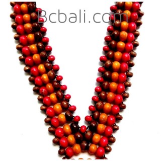 handmade necklace made by wood ethnic