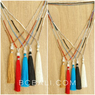 budha pendant tassels necklaces beads stoper