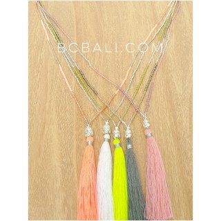 necklaces tassels budha pendant with stoppers bead