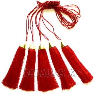 golden chrome tassel necklaces pendant beads