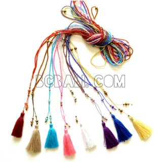 necklaces tassels sugar beads small silver