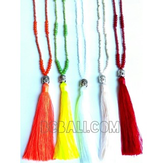 tassel necklace meditation budha yoga