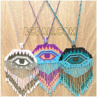 miyuki beads crystal evil eyes new necklaces