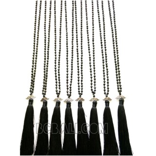 beaded crystal tassels pendants necklaces trend