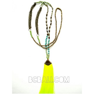 fashion new tassels antique gold long necklaces