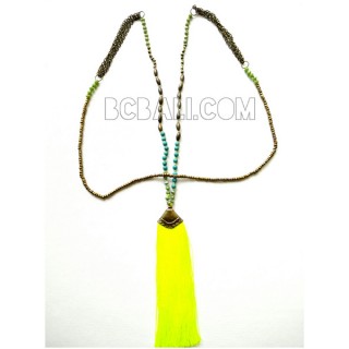 fashion new tassels antique gold long necklaces