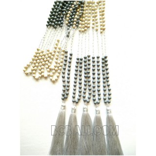 stone bead tassels pendant necklace new design