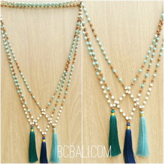 bali handmade necklaces tassels pendant design