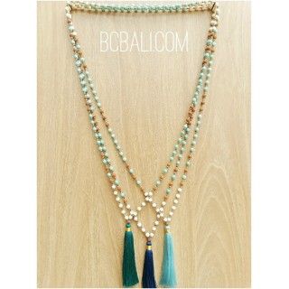 bali handmade necklaces tassels pendant design